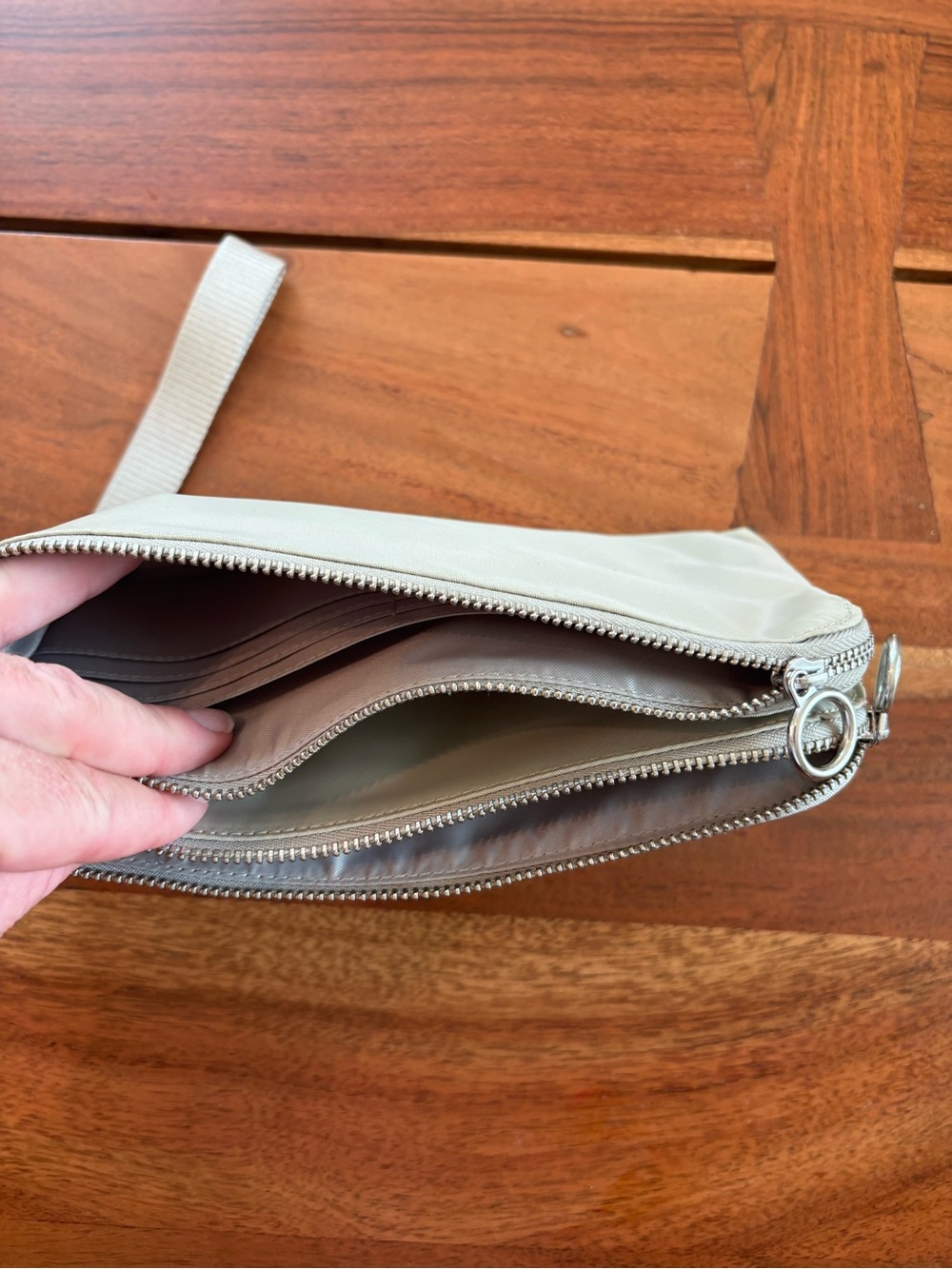 lululemon athletica cream Wristlet Clutch with Strap - Picture 5 of 7